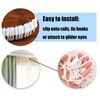 100 Pcs Plastic Curtain Hooks, Curtain Track Gliders, Smooth Sliding,