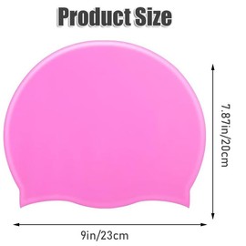KHAOP Swimming Caps for Kids Girls Boys and Adult Teenager,Comfortable Light Swimming Caps,Super Stretch No Pull Hair Swim Hats for Long and Short Hair （Pink）