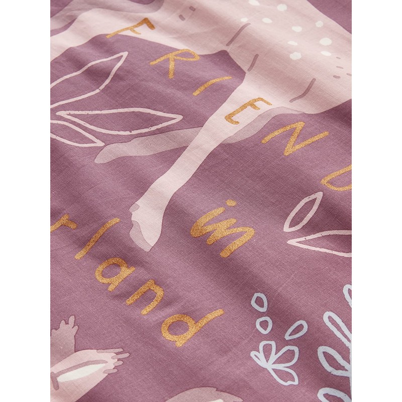 VERTBAUDET Children's Bed Linen Set, Wonderland, Plum, 140 x 200