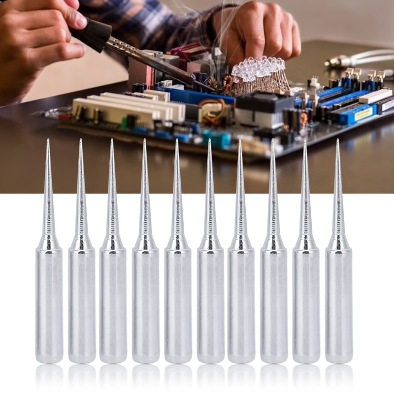 10pcs Lead Free Solder Iron Tip Set Soldering Iron Tip