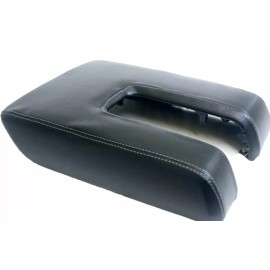 Kar Designers Fits 14-19 Toyota Tundra Real Leather Center Console Lid Cover w/Gray Stitch