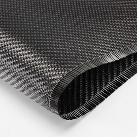 Coynurex 4.2ft x12in Carbon Fiber Fabric Roll – 3K Twill Weave, 200gsm Black Carbon Fiber Cloth for Reinforcement, Auto DIY, Marine & RC Projects