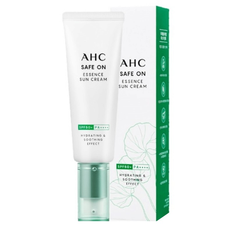 AHC 세이프온 에센스 선크림 50ml×1개 SPF50+ PA++++ 병풀추출물 산뜻한제 AHC