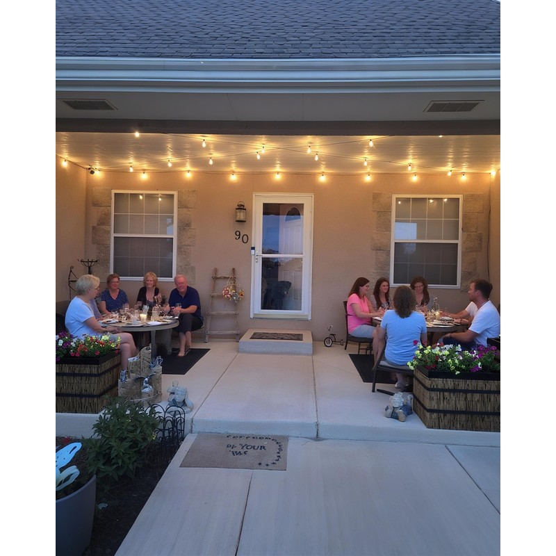 Adirxon 10-Pack ST40 Light Bulbs for Outdoor String Lights, Durable