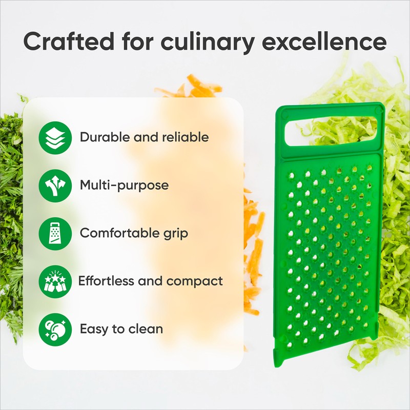 Graters for Kitchen - All-Plastic Kitchen Grater - Grader for