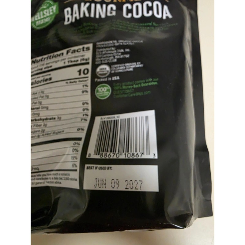 WESLEY FARMS ORGANIC GOURMET BAKING COCOA POWDER - 25OZ -