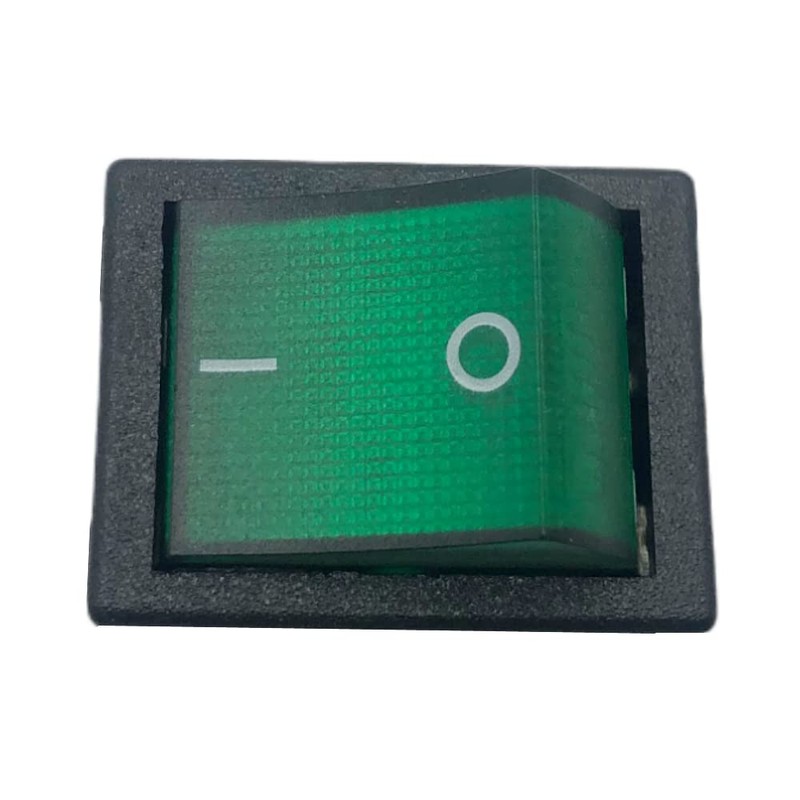 Replacement R Series 4Pin Rocker Switch Green Double Pole 16A