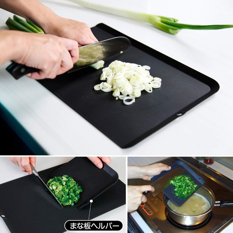 Astro 510-07 Chopping Board, Set of 2, Black, Made in