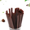 100 Pcs Individually Packaged Black Plastic Extra Long Flexible Disposable