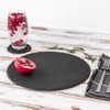 Argon Tableware Round Slate Coasters - 10cm - 6 Piece