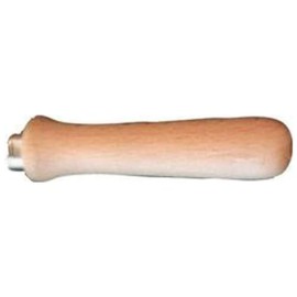 Dönges File Handle, DIN 395, Length 60 mm (Key File Handle, File Handle) Made of Red Beech, Normal Curly Shape, Waxed