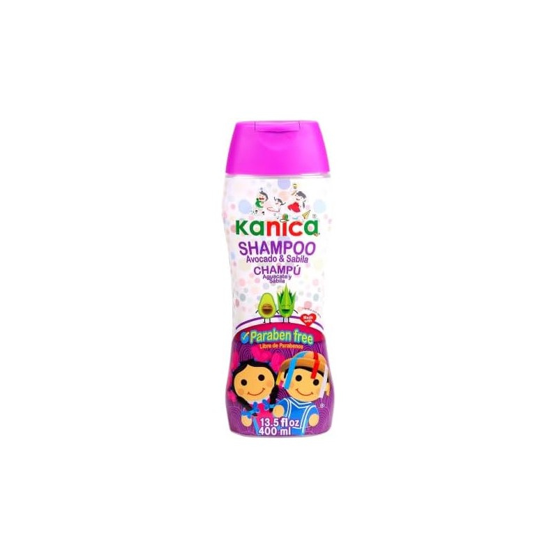 KANICA Champú sin parabenos con aloe vera y aguacate. Champú