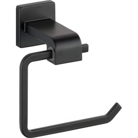 DELTA Ara Toilet Paper Holder, Matte Black, Bathroom Accessories, 77550-BL 3.46 x 6.22 x 6.22 Inches