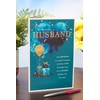 UK Greetings Birthday Card for Husband - Blue Heart Design