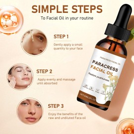 2PCS Paracress Facial Oil, 100% Organic Anti-Aging Face Oil for Wrinkle Reduction, Intense Hydration Skin - Targets Fine Lines, Dark Spots- for All Skin Types, Moisturizing Essential Oil