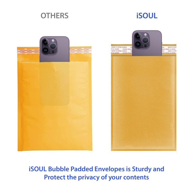 A5 Padded Envelopes, Gold Padded Bubble Envelopes for Packaging Postage