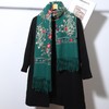 LUU MANLIC Women's Shawl Wrap Embroidered Tassel Scarf, Premium Quality,