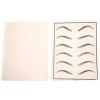 Piel Sintética Tatuar Doble Cara Cejas Microblading 10 Hojas