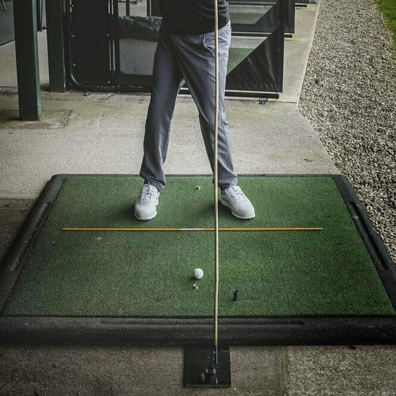 LOVMEAD Golf Alignment Sticks Holder, Golf Training Aids Iron Plate