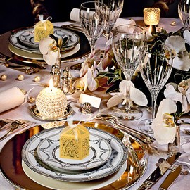 COTOPHER 60Pcs Laser Cut Favor Boxes, 2x2x2.75in Small Gift Boxes for Presents, Party Wedding Favors Boxes with Ribbon, Mini Candy Boxes for Event Bridal Shower Anniversary Birthday Christmas, Gold