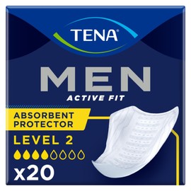 TENA Men Maximum Guard Incontinence Pad for Men, Maximum Absorbency, 20 count