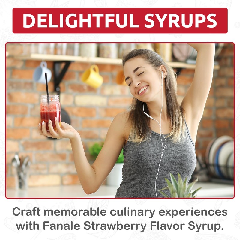 Fanale Premium Flavoring Concentrated Syrup for Bubble Tea | Strawberry