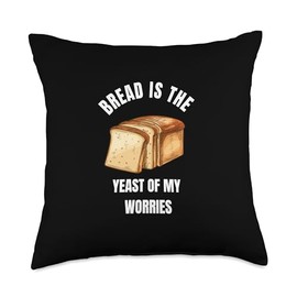Breadmaker Sourdough Design Co. Funny Bread Maker Saying Throw Pillow, 18x18, Multicolor