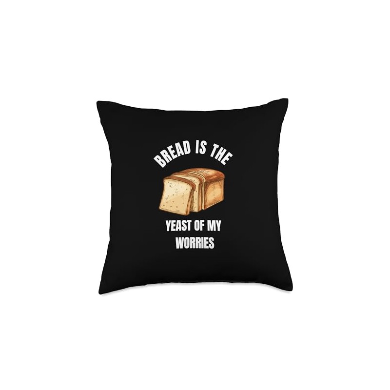 Breadmaker Sourdough Design Co. Funny Bread Maker Saying Throw Pillow,