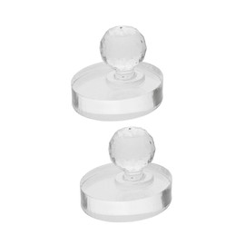 Mikinona 2pcs Eyeshadow Pressing Tool Set for Diy Makeup for Eyeshadow Blush Highlighter Acrylic Makeup Stamper Smooth Surface for Easy Cleaning