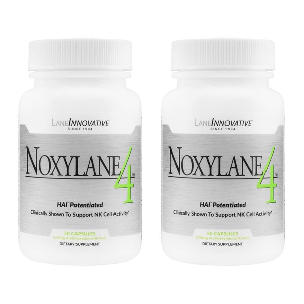 Lane Innovative - Noxylane 4, Supports Immune Protection, Supports Peak NK Cell Activity and T and B Cell Defense (50 Caps, 2-Pack)