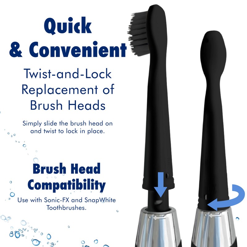 Replacement Electric Toothbrush Heads for Fairywill, Sonic-FX, SnapWhite – Soft