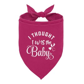 corner wind I Thought I was Baby Dog Bandanas, Dog Bandana Pregnancy Announcement, Baby Announcement Dog Bandana, Dog Bandana for Small Medium Dogs, Accessories for Pet Dog Lovers Gifts (B14)