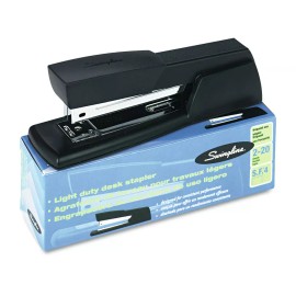Swingline 40701 Light Duty 20 Sheet Cap Full Strip Desk Stapler - Black New