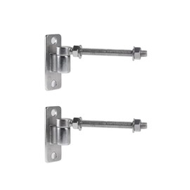 Stainless Steel J Bolt Gate Hinge for Wood Fence, Heavy Duty Gate Hinge for Metal Gate Farm Gate (10" (2 Pack))