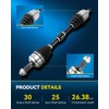 PHILTOP CV Axle Shaft Assembly Compatible with Honda HR-V 2016