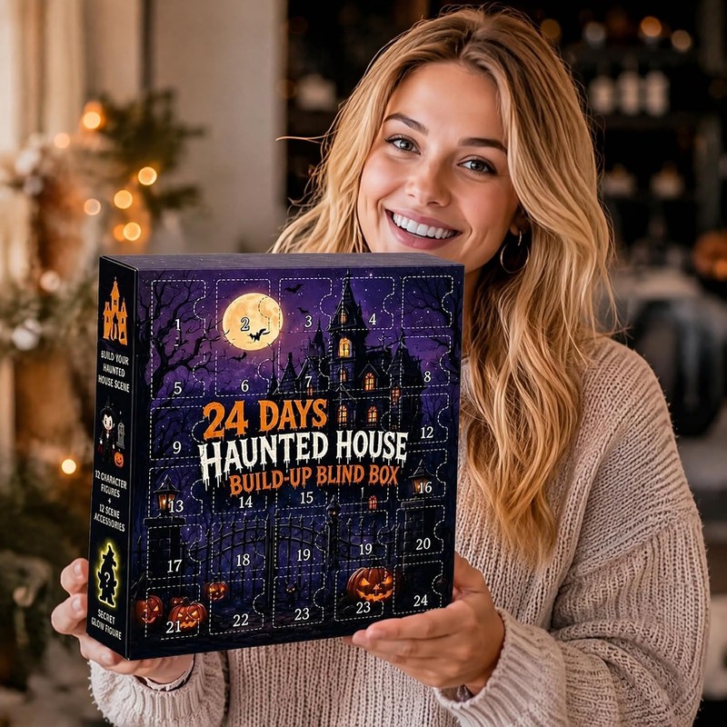 Calendario de Adviento Halloween Casa Encantada con 24 Mini Figuras
