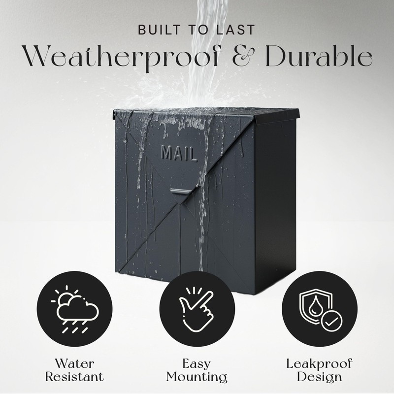 NACH Chicago Extra Large Mailbox, Rust Resistant Large Mailboxes for