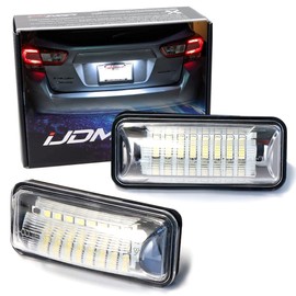 iJDMTOY OEM-Fit 3W Full LED License Plate Light Kit Compatible With Scion FR-S Toyota 86 Subaru BRZ Impreza WRX STi Legacy Crosstrek Ascent, Powered by 24-SMD Xenon White LED