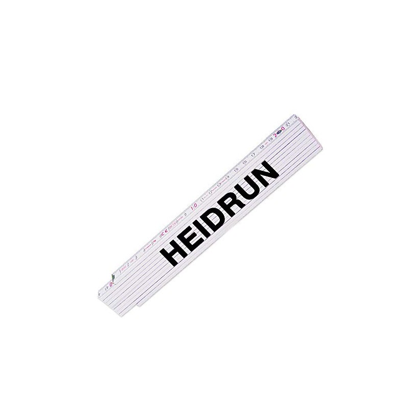 Ruler with name Heidrun for women, high-quality brand metre, link