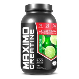 Creatina Monohidratada 1kg Maximo Sabores Limón                                                                                                       