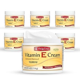 6pk - Vitamin E Cream - Vitamina E - Moisturizer 4 Oz by De La Cruz                                                                                   