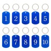 Aluminum Engraved Numbers 1 to 10 Key Tags Identification Tags
