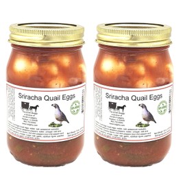 Pickled Quail Eggs (2-16 oz. jars) (Sriracha Quail Eggs (2 Pack))