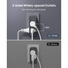 TROND Outlet Extender Surge Protector - 6 AC Outlet Splitter