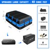 40 Cubic Feet Rooftop Cargo Carrier Bag, Waterproof Soft-Shell Car