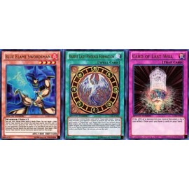 YuGiOh LC04 Promo Set Blue Flame Swordsman ultra LC04-EN001, Harpie Lady Phoenix Formation ultra LC04-EN002 &Card of Last Will ultra LC04-EN003