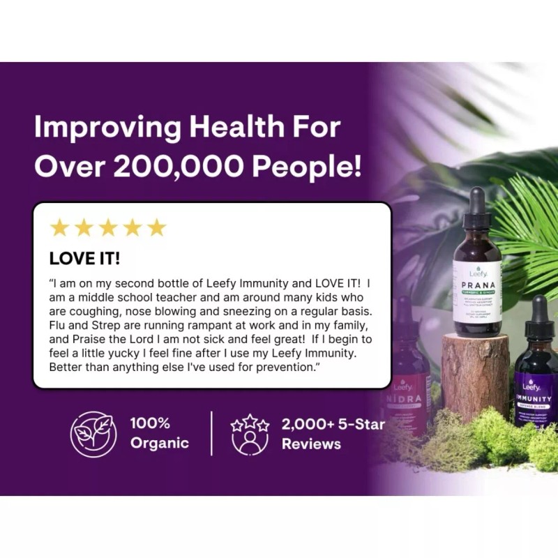 Leefy Organics Immunity Defense Blend: Organic immune support,
