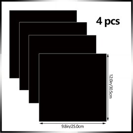 DHER Sublimation Paper Sublimation Ink Sheet Pre-Printed Sublimation Paper Pack of 4 Infusible Transfer Ink Paper, Infusible Transfer Ink Sheets, 25 x 30.5 cm (Black)