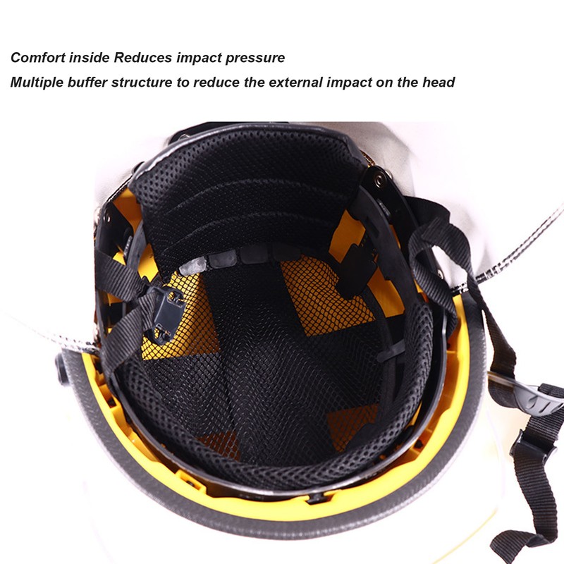 Fire Rescue Helmet with Face Shield Flame Retardant Adjustable Shock