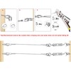 TooTaci Turnbuckle Wire Tensioner Kit, 100ft 1/16 Vinyl Coated Stainless